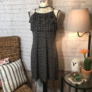 Sweet Storm halter ruffle dress